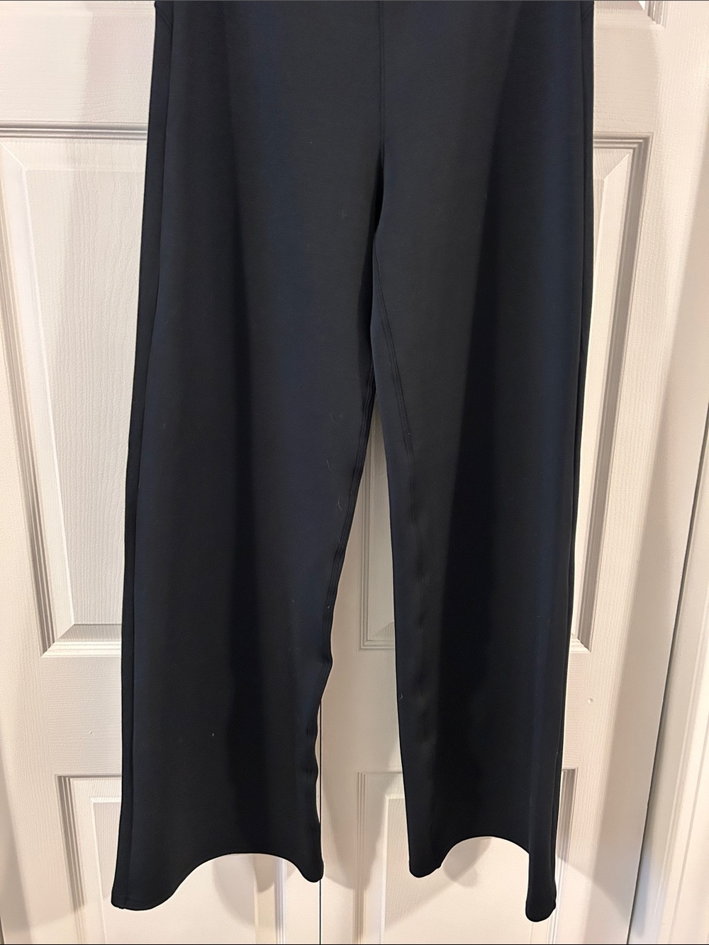SPANX Black Wide-Leg Drawstring Lounge Pants in Medium Tall - Picture 9 of 12